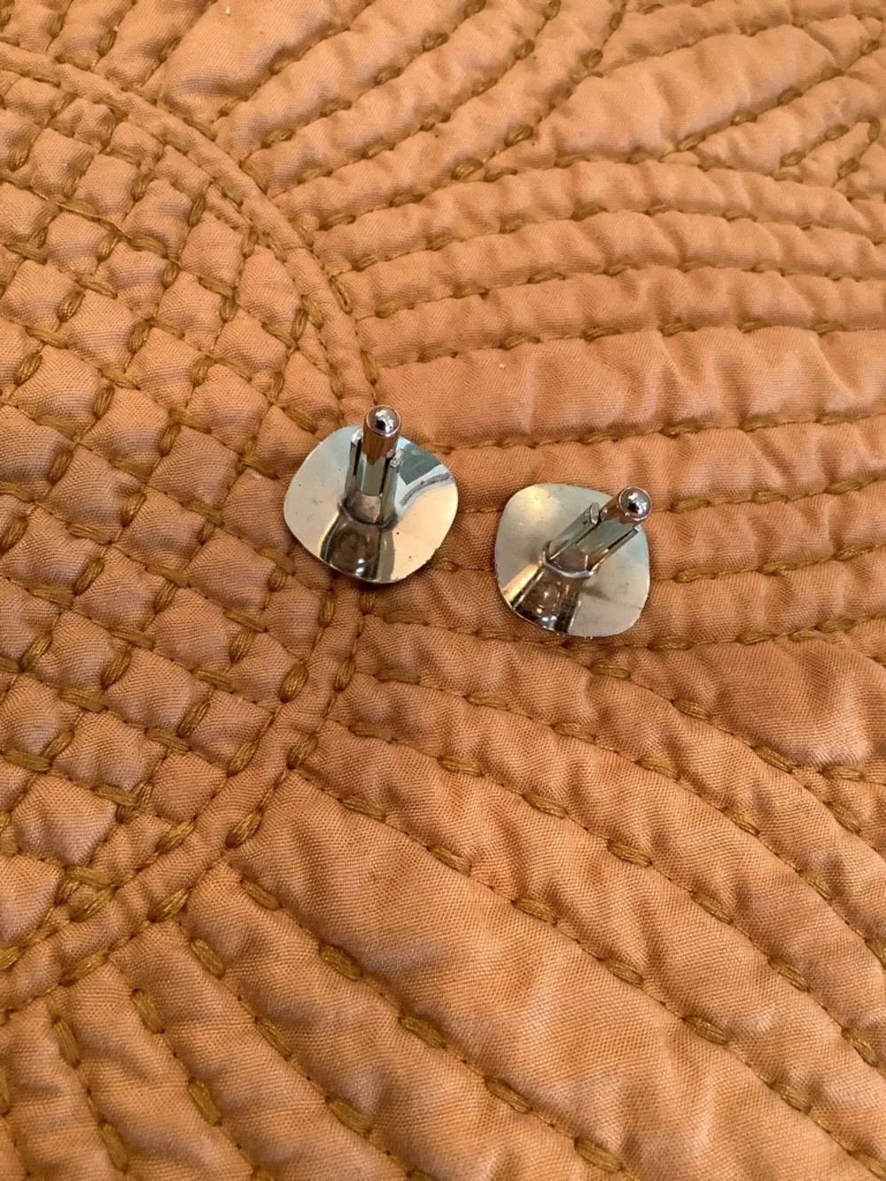 Lot of Classic Cufflinks and Tie Clip - Elegant Geometric Designs